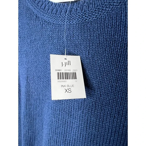 NWT J.Jill sleeveless blue top XS 100% cotton. - Picture 6 of 9